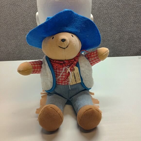 Eden Toys Plush Paddington Bear Western Style Outfit - Picture 1 of 7
